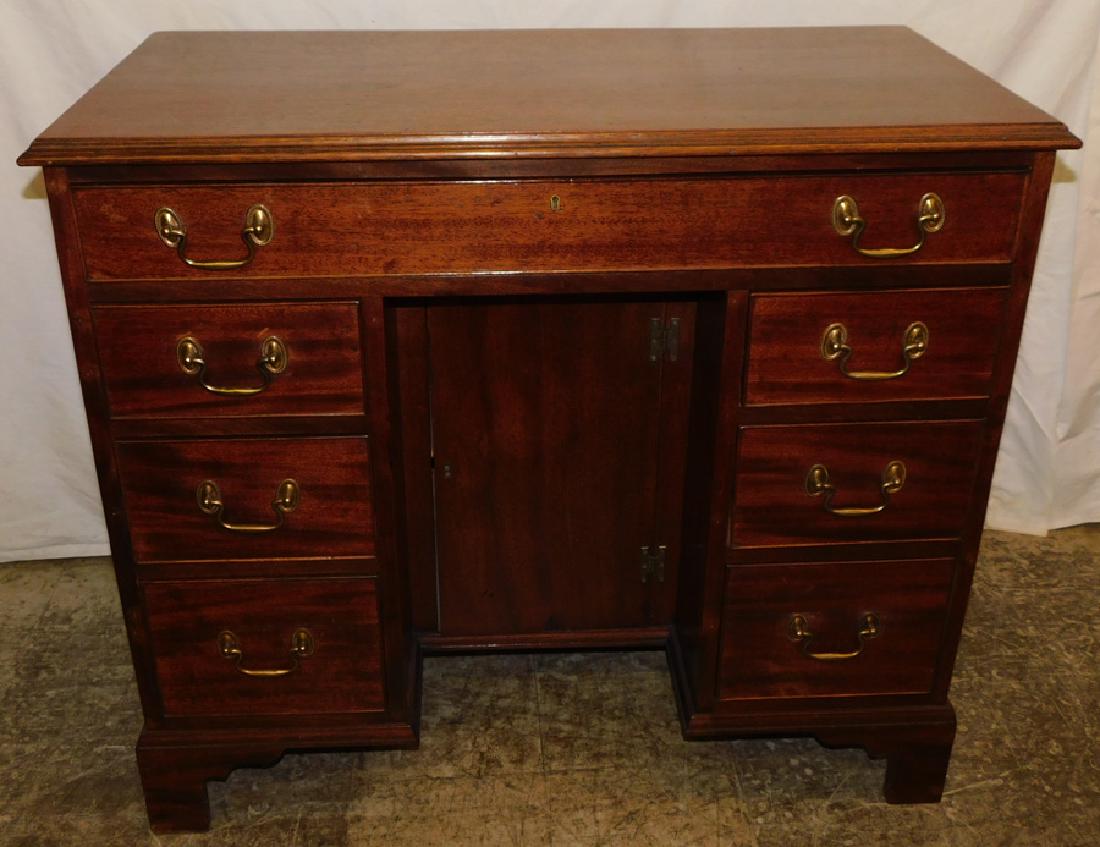 19th C Mahogany Kneehole Ladies Desk (1 of 5)