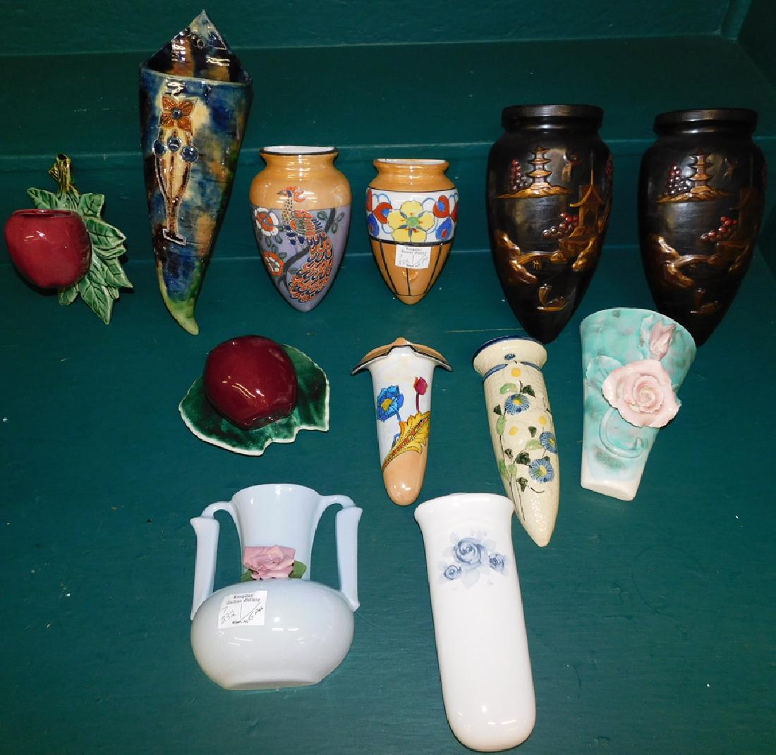 12 Porcelain Wall Pockets (1 of 4)