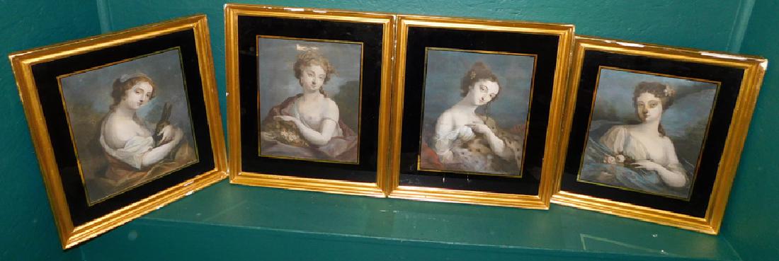 Four Framed Prints Of A Lady (1 of 6)