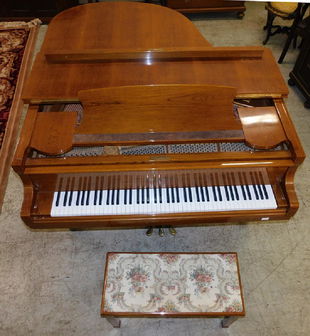 Oak Kohler Campbell Baby Grand Piano Sep 02 2019 Langston Auction Gallery In Nc