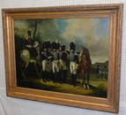 OOC Military Scene Signed B. Lavitan