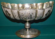 Persian hallmarked Sterling centerpiece (92 t.o.)