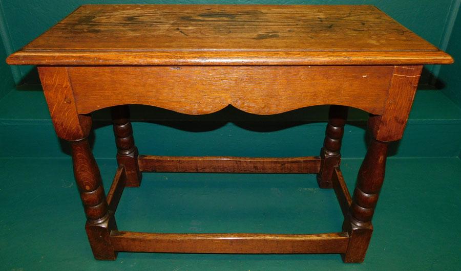 English Oak Joint Stool (1 of 2)