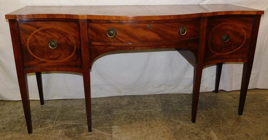 Hepplewhite Inlaid Sideboard Unsigned Baker (1 of 6)