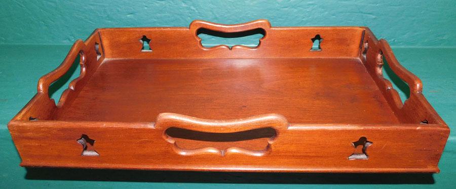 Colonial Williamsburg Mahog Dovetail Serving Tray (1 of 3)