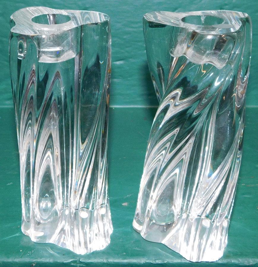 Pair Baccarat Crystal Candlesticks (1 of 2)