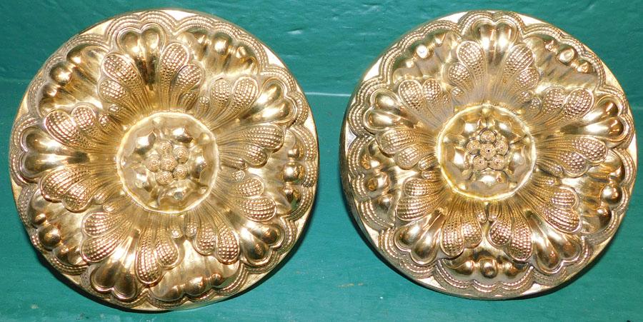 Pair Brass Victorian Tie Backs (1 of 2)
