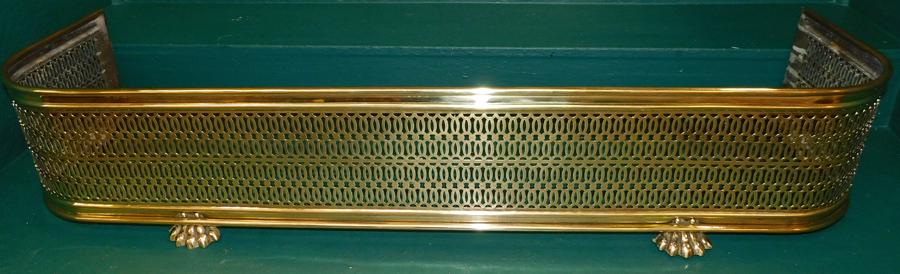 Brass Reticulated Fire Fender (1 of 3)