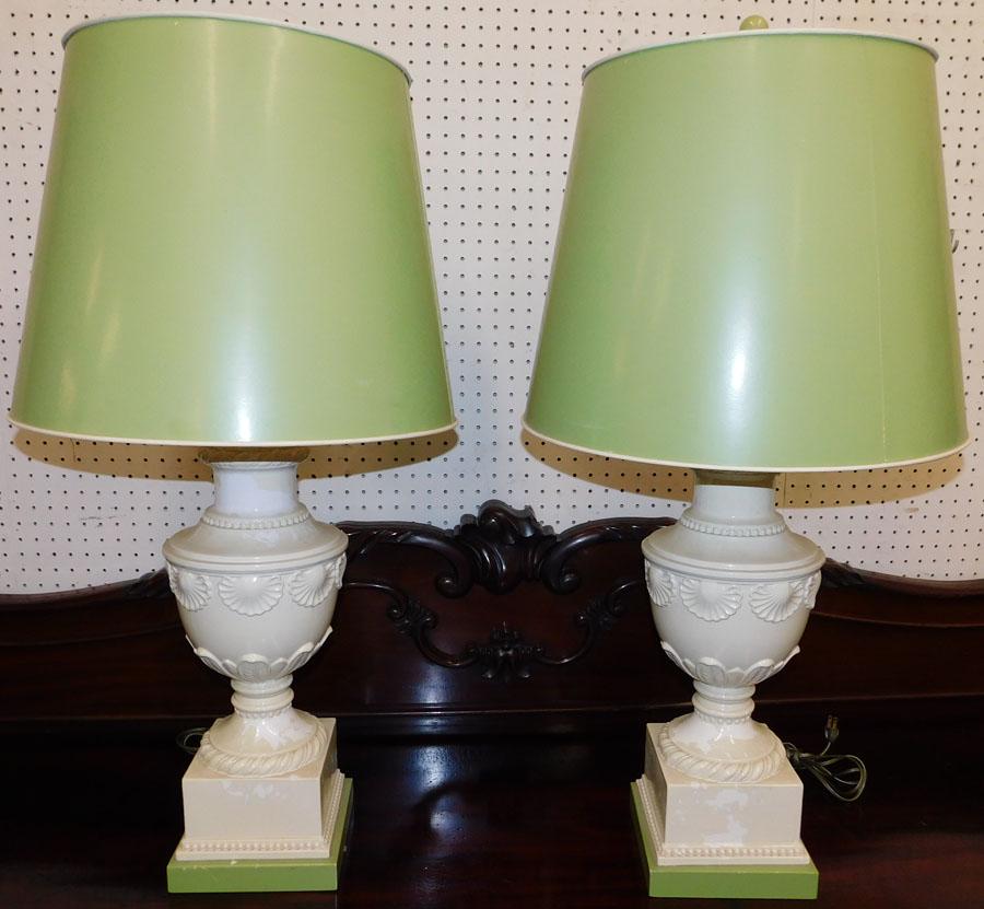 Pair Hollywood Regency Lamps By Paul Hanson (1 of 5)