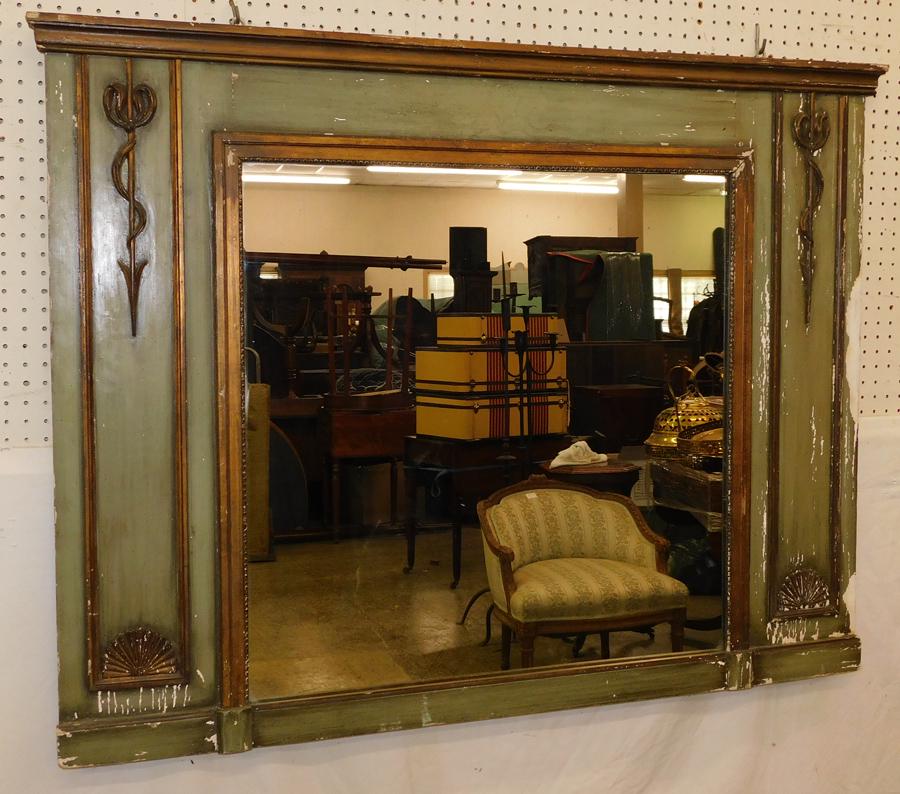 French Paint Decorated Mirror (1 of 4)