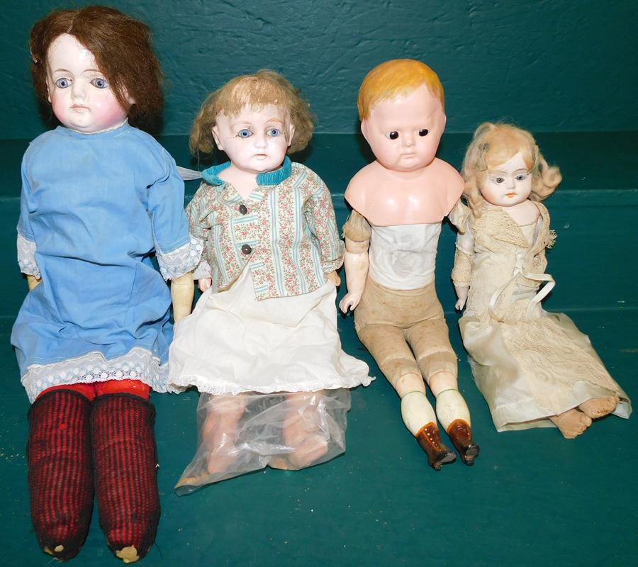 Collection 4 Paper Mache Dolls (1 of 1)