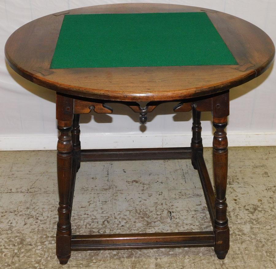 Walnut stretcher base Kittinger tavern table (1 of 5)