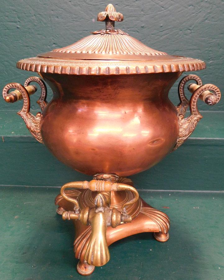 Antique Copper Hot Water Urn (1 of 6)