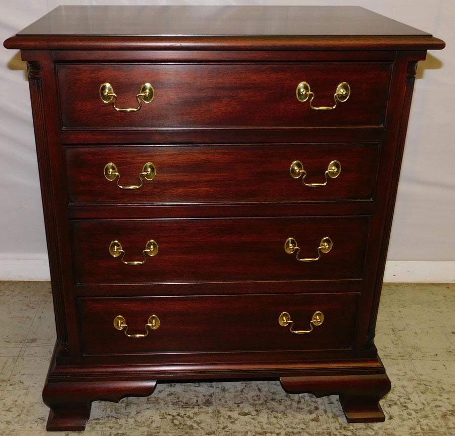 Mahogany 4 Dr Night Stand By Henkel Harris (1 of 7)