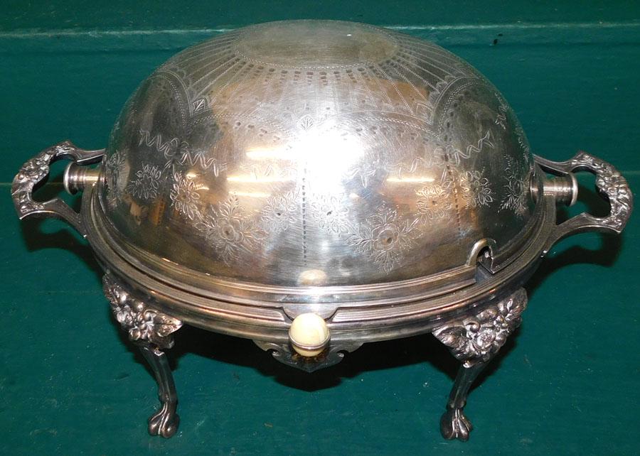 Walker & Hall Signed Eng Sheffield Rollover Server (1 of 3)