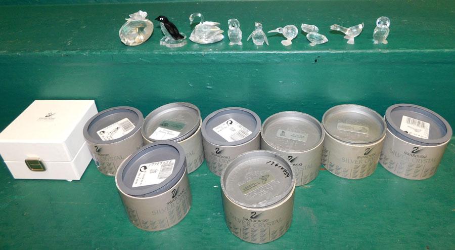 Lot 9 Swarovski Crystal Figures (1 of 3)