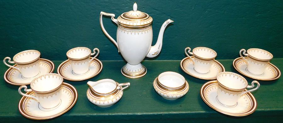 15 Pc E & B Porcelain Tea Set (1 of 5)