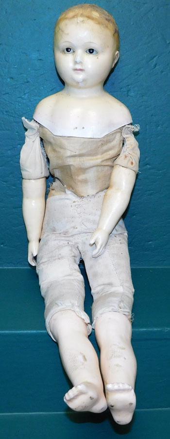 Antique Wax Head Doll (1 of 2)
