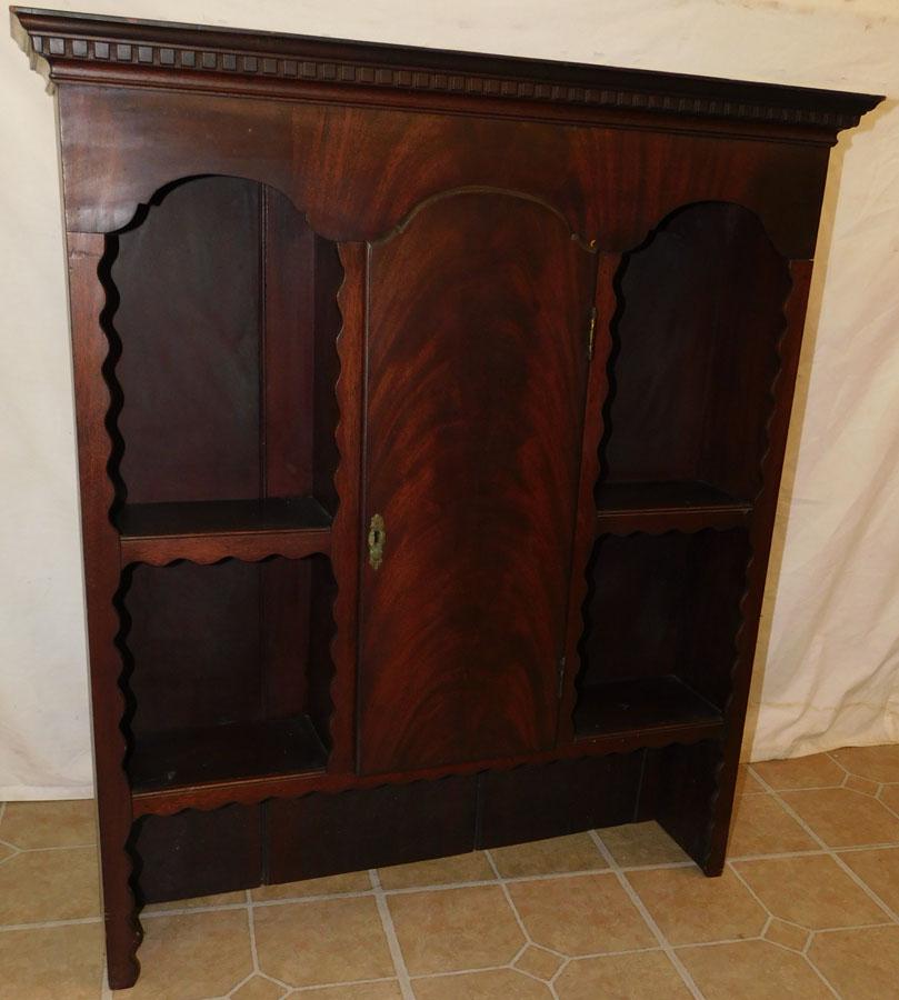 English Mahogany Hanging Cabinet (1 of 4)