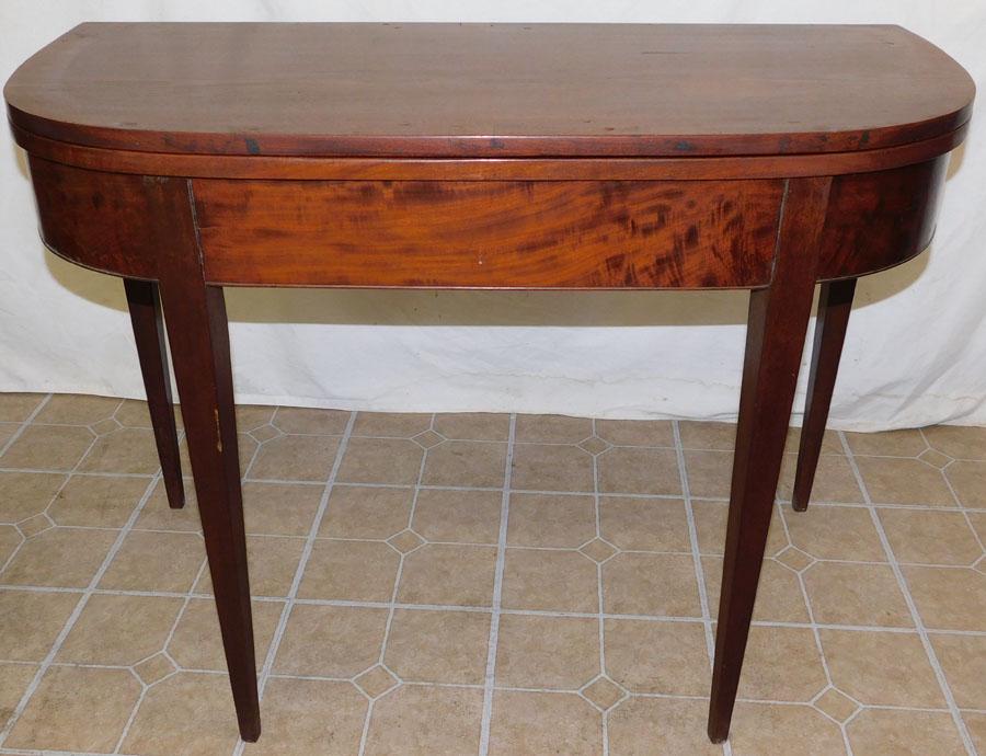 19th C Mahogany Fold Over Game Table (1 of 4)