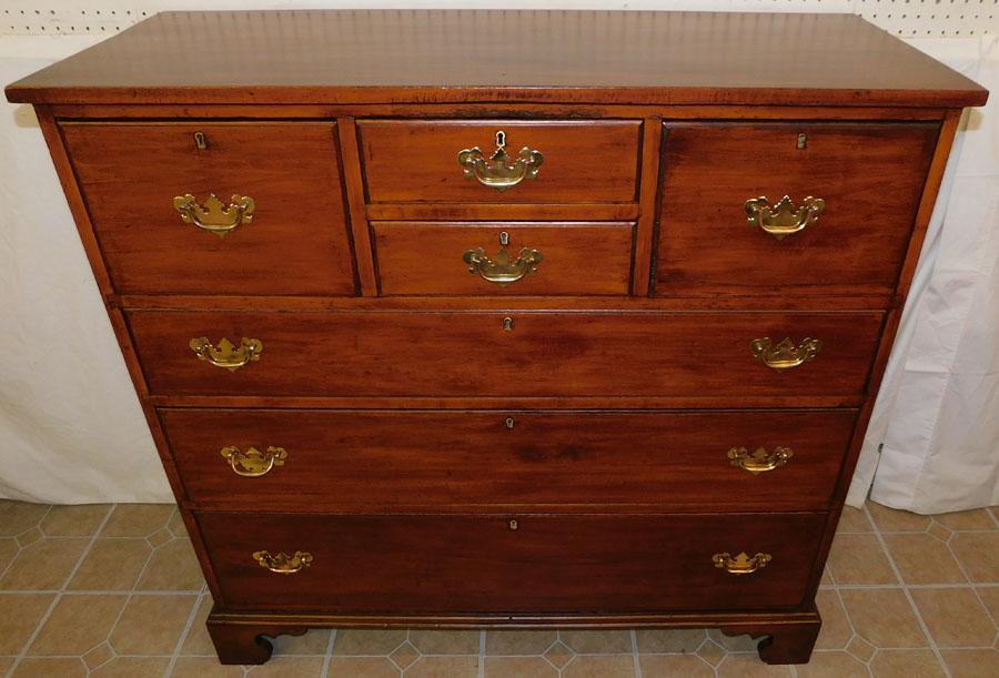 19th C New England Cherry 7-Drawer Chest (1 of 4)