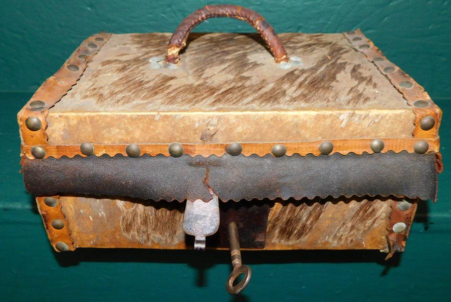 19th C Hyde Covered Box (1 of 3)