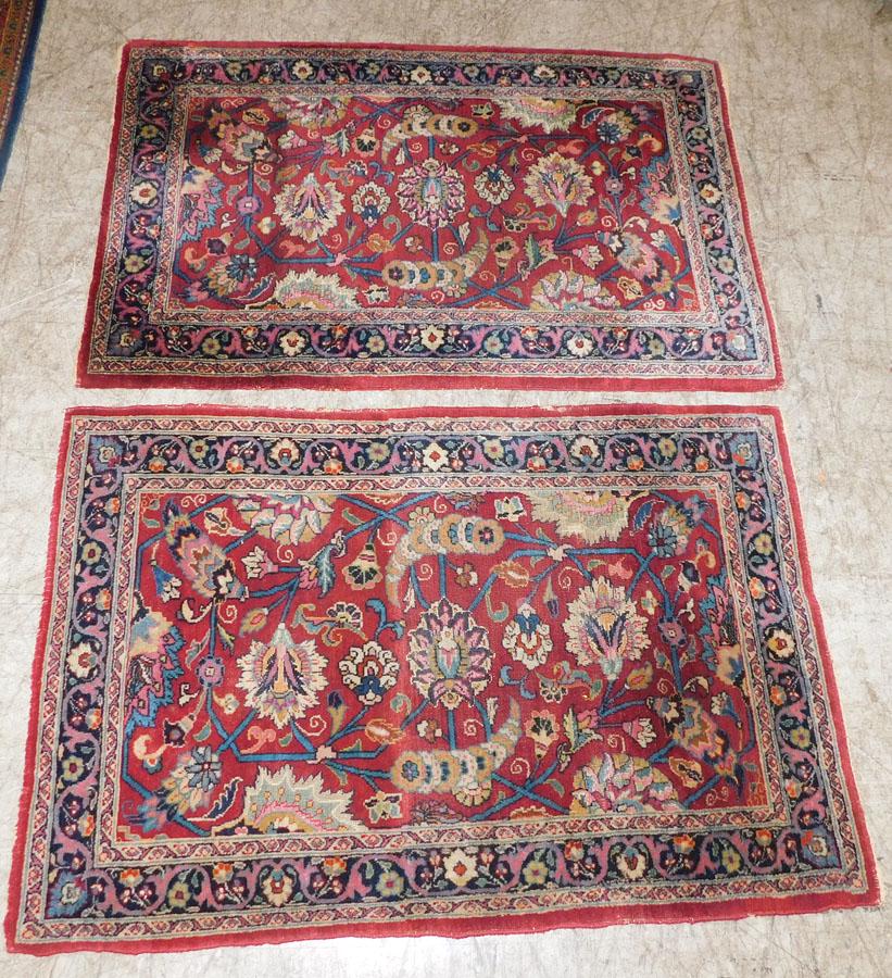 Pr 2' 3" X 6' 9" Ant Handmade Oriental Rugs (1 of 5)