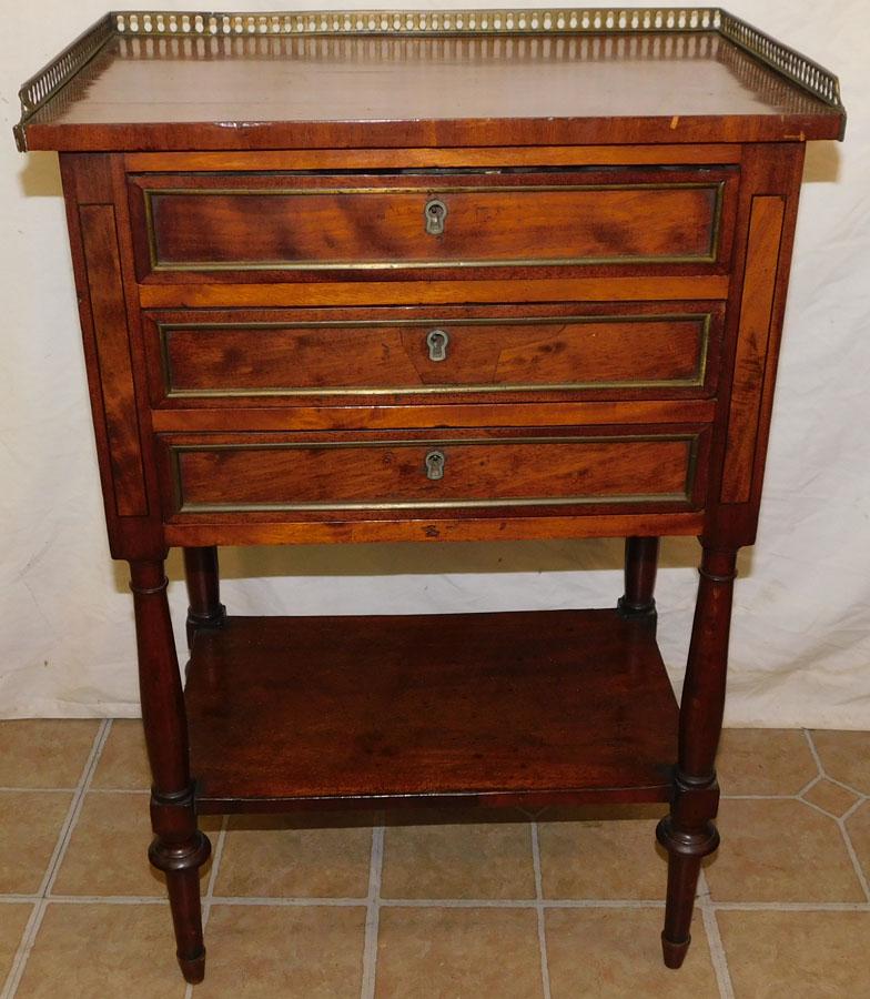 19th C French Mahogany Commode (1 of 4)