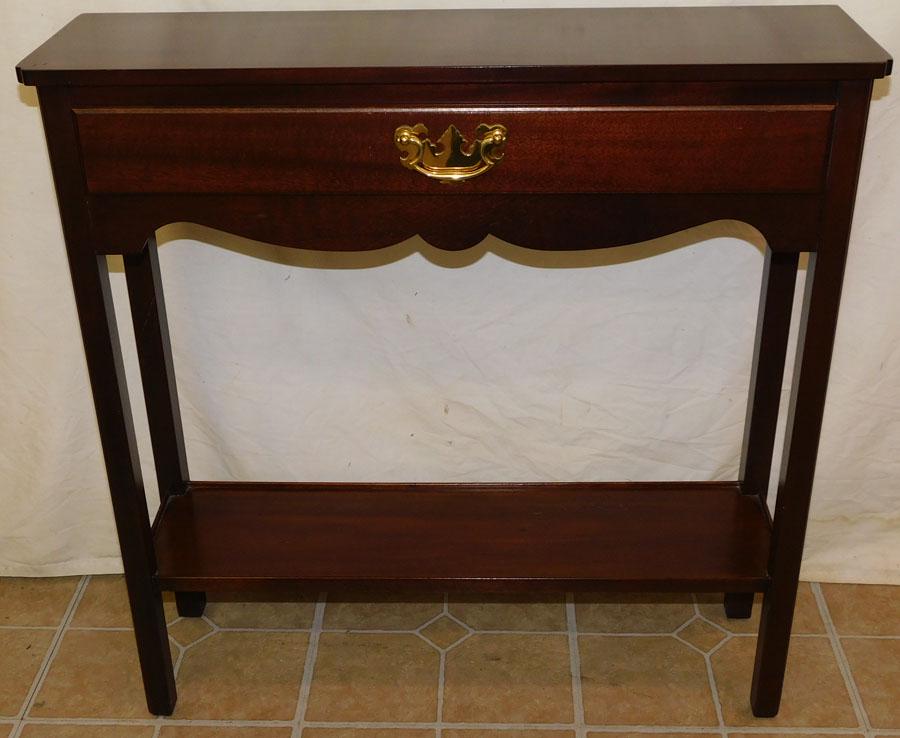 Mahogany One Drawer Small Console Table (1 of 3)