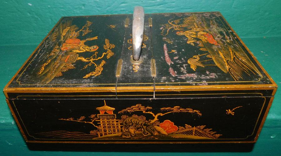 Chinoiserie Box W/ English Sterling Hallmarks (1 of 4)