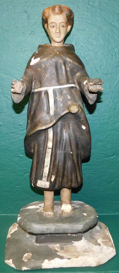 18th C Carved Wood St Francis Santos (1 of 6)