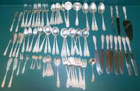 80 Pc Steiff Repousse Sterling Flatware 91.9 toz