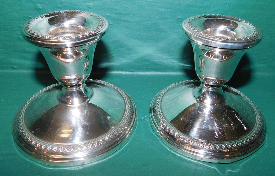 Pair Sterling Weighted Candlesticks (1 of 2)