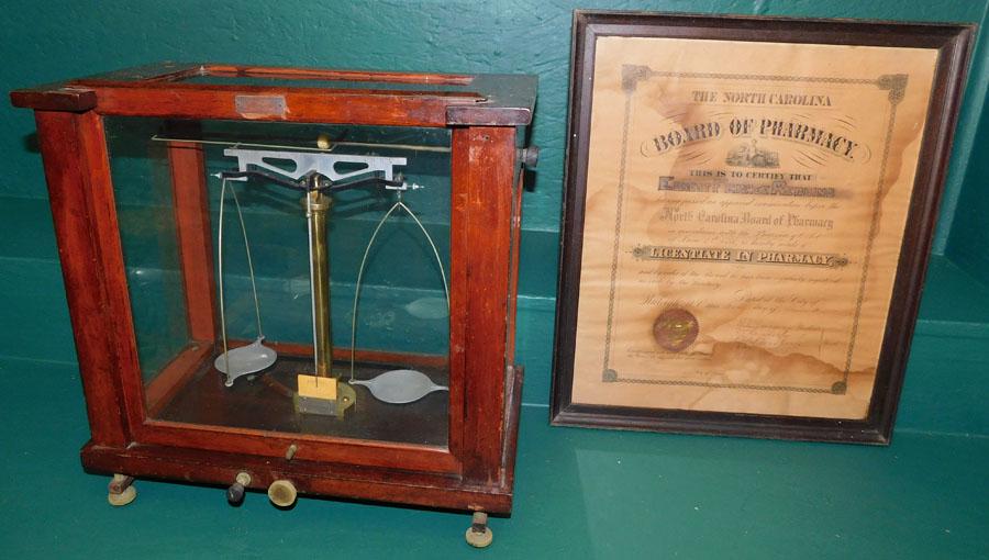 19th C Pharmaceutical Scale In Mahogany Case (1 of 7)