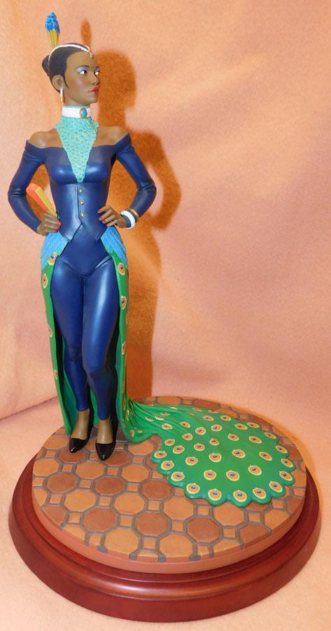 Lenox Figure---- " Lady Peacock": Lenox Figure---- " Lady Peacock" 13" H (Has original box)