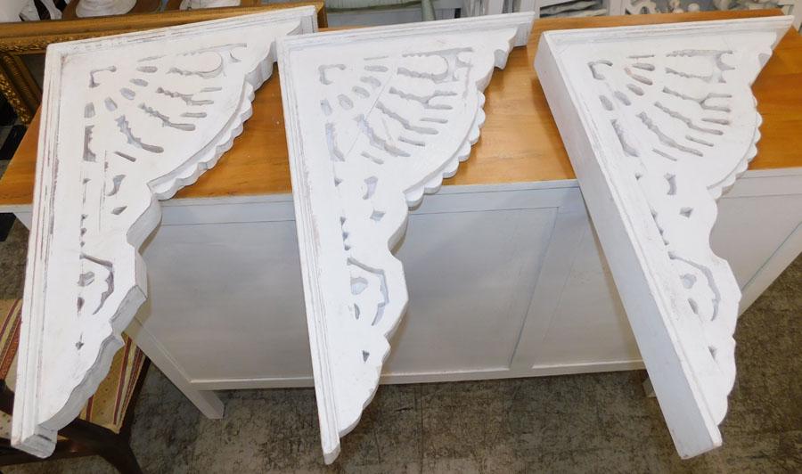Lot 3 Contemporary Painted Corbels: Lot 3 Contemporary Painted Corbels 19" X 27"