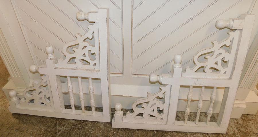 Pair Contemporary Painted Corbels: Pair Contemporary Painted Corbels 27 3/4" X 27 3/4"