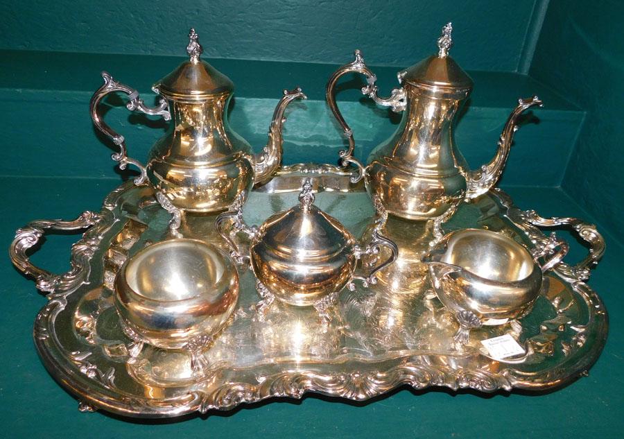 6 Pc SP Tea Set By Rogers (1 of 2)