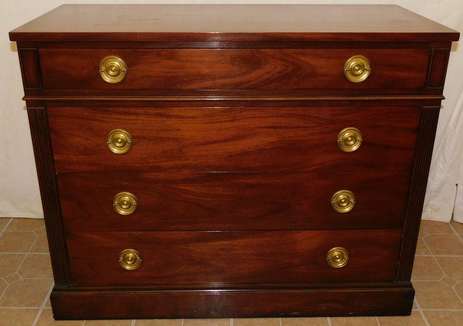 Mahogany 4 Drawer Chest By Kittinger (1 of 6)
