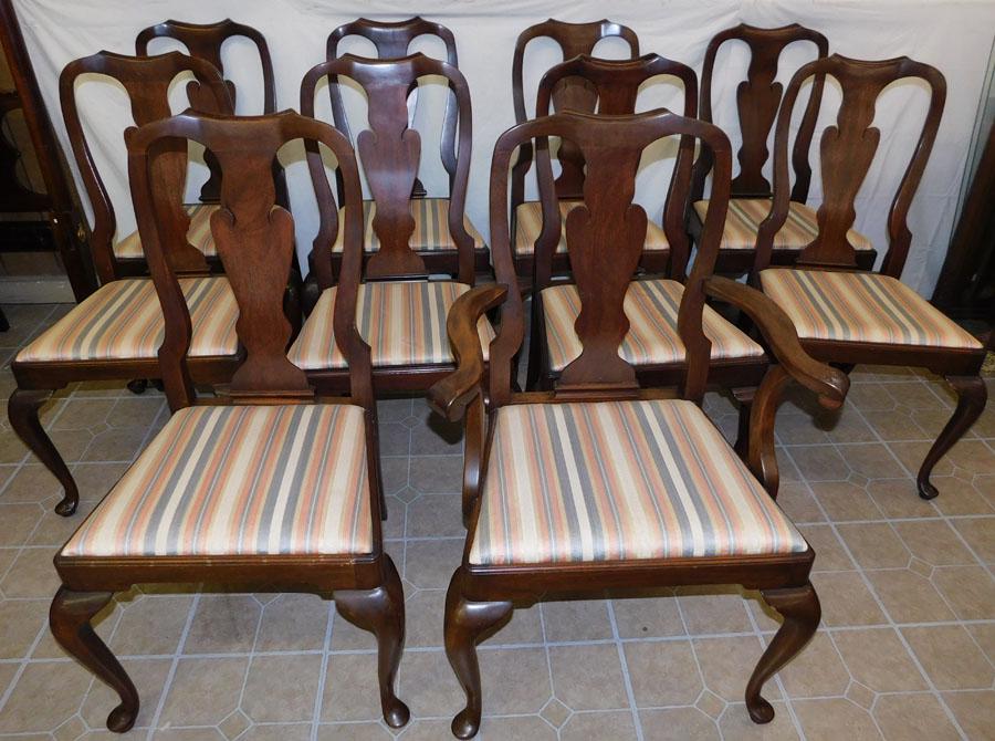 Set 10 Mah QA Dining Chairs By Henkel Harris (1 of 4)