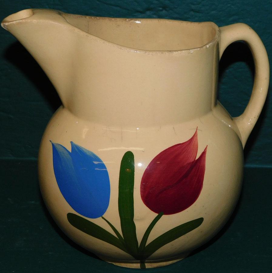 Watt Pottery Tulip Ice Lip Water Pitcher (1 of 4)