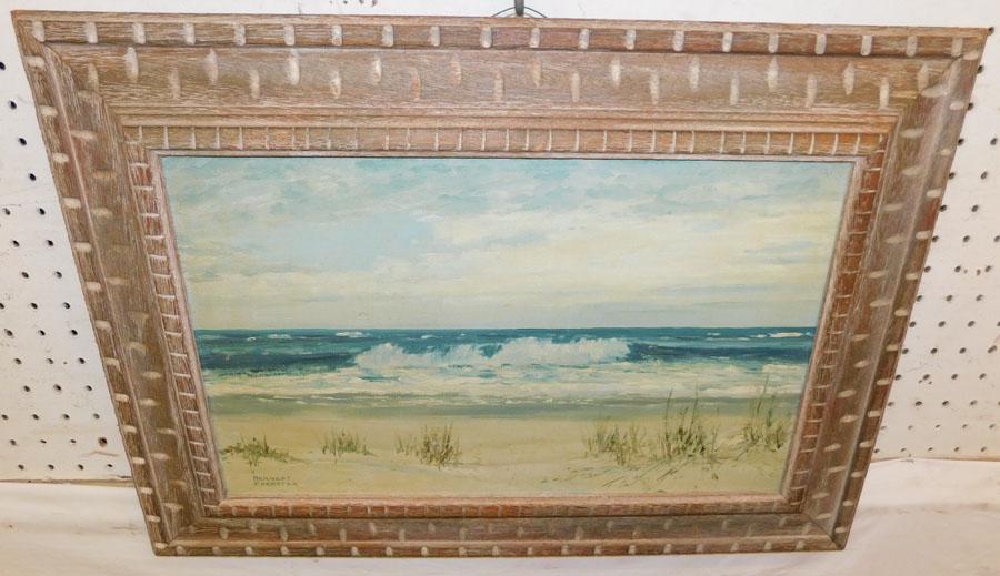 OOC Coastal Scene Signed Herbert Foerster (1 of 2)