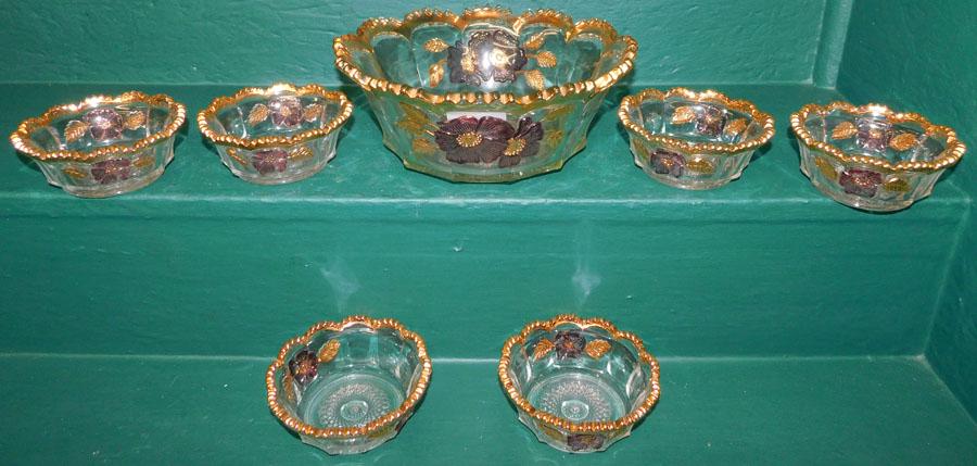 7 Pc Mosser Glass Cherry Jubilee Berry Set (1 of 3)