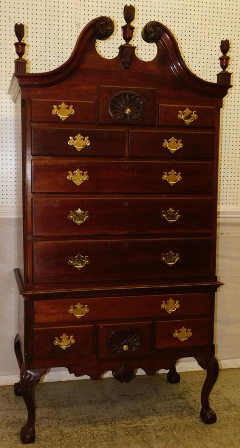 Philadelphia Style Walnut Chippendale Highboy (1 of 10)