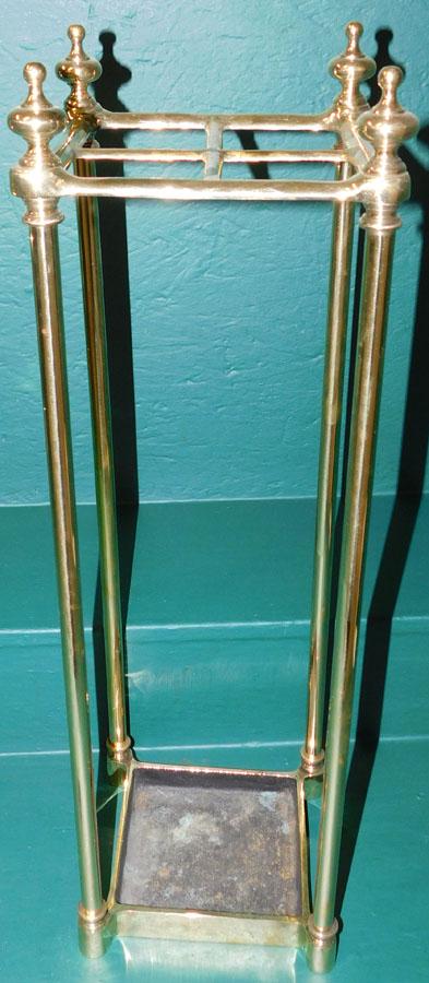 Polished Cast Brass Umbrella Stand (1 of 3)