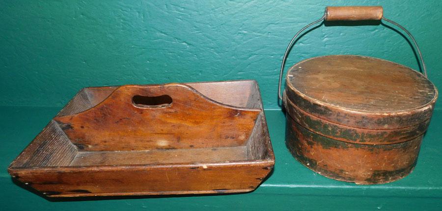 Pantry Box W/ Handle & Elm Wood Cutlery Tray (1 of 3)