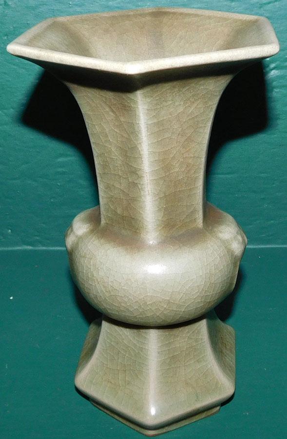 Oriental Celadon Vase (1 of 3)