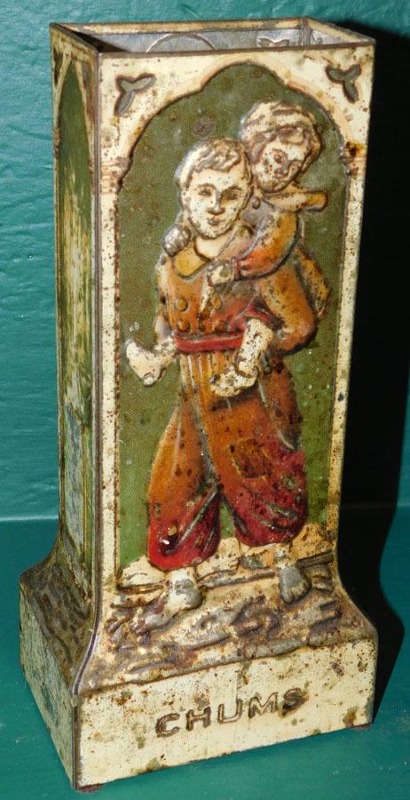 Painted Tole Match Holder Advertising (1 of 3)