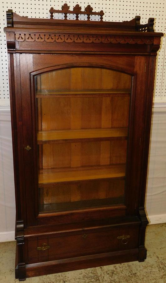Victorian Walnut Bookcase (1 of 5)