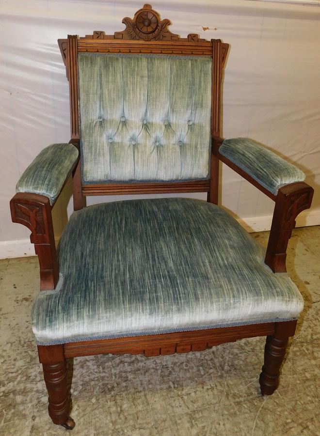 Victorian Walnut Arm Chair (1 of 4)